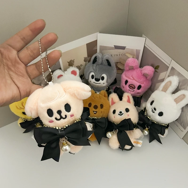 SKZOO أفخم دمية المفاتيح الكرتون الحيوان الضالة الاطفال دمية قلادة ظهره اكسسوارات قلادة مهرجان الأطفال هدية