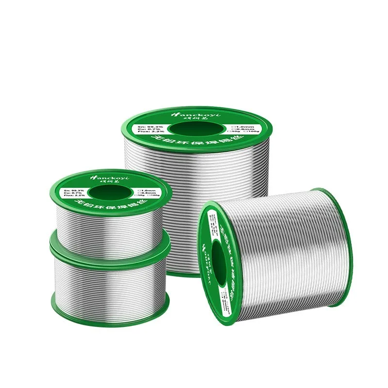 Lead-free Solder Wire SN99.3 Cu0.7 Environmental Protection tin Wire Flux Reel Welding line Soldering Wire Roll High Purity