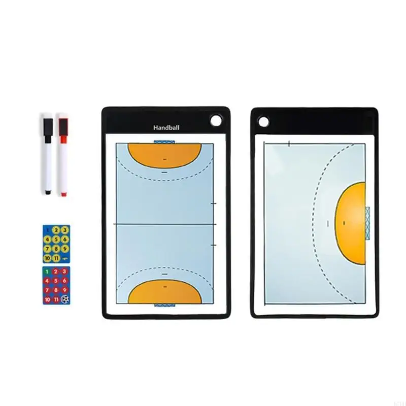 Professional Basketball Strategy Board with Writing Pen and Sheets Set