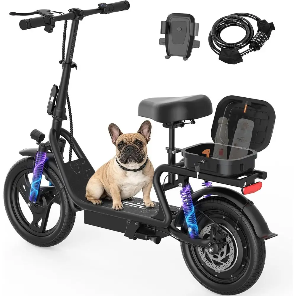 

Складной взрослый электросамокат — 30 км/ч, запас хода 24-34 км, двигатель 350 Вт, шины 8,5 дюймов, управление через приложение, двойные тормоза, индивидуальная настройка