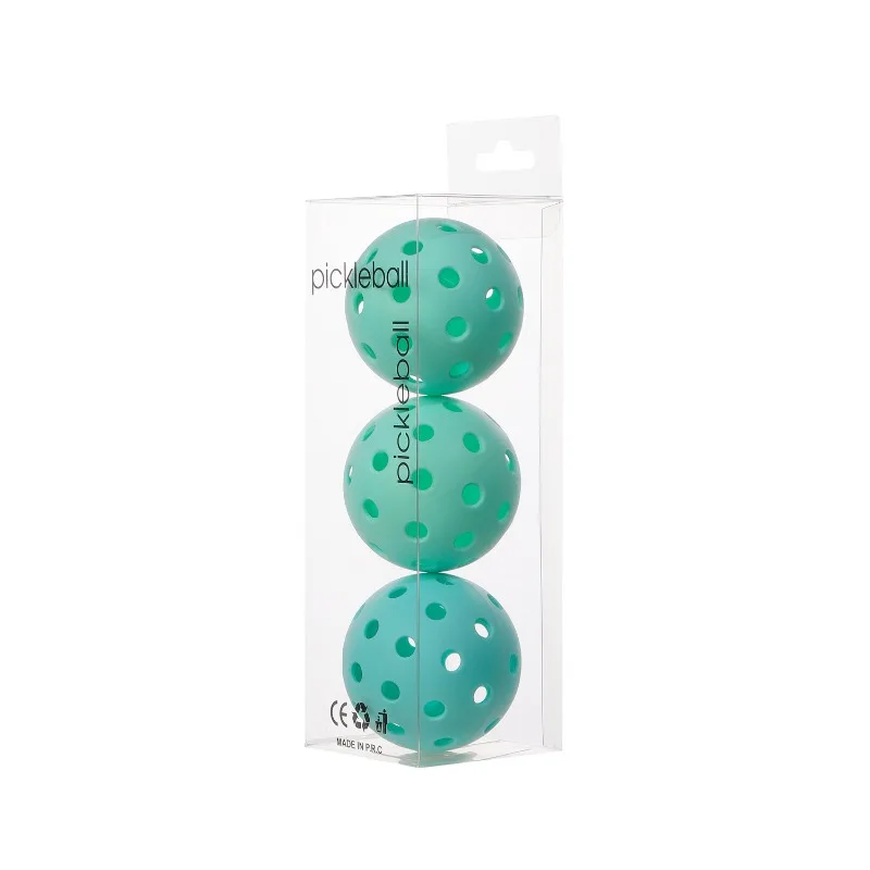 

3pcs 40 Holes Pickleballs 74mm High Visibility & Bounc Pickleball Balls with Clear Plastic Bucket Pickleball Accessories
