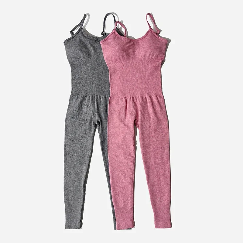 Women's Tracksuit Yoga Set Seamless Jumpsuits One Piece Fitness Workout Rompers Sportswear Gym Set Workout Clothes For Women