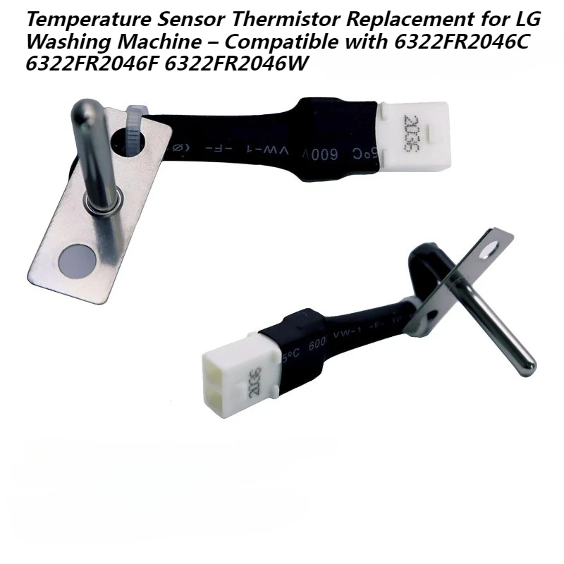 Temperature Sensor Thermistor Replacement for LG Washing Machine – Compatible with 6322FR2046C 6322FR2046F 6322FR2046W