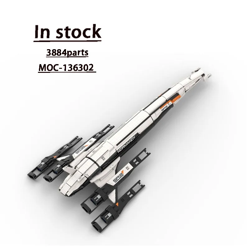 

MOC-136302 Космический линкор SR-2, модель космического корабля, 3884 деталей, MOC, креативная детская игрушка на день рождения для мальчиков, подарок