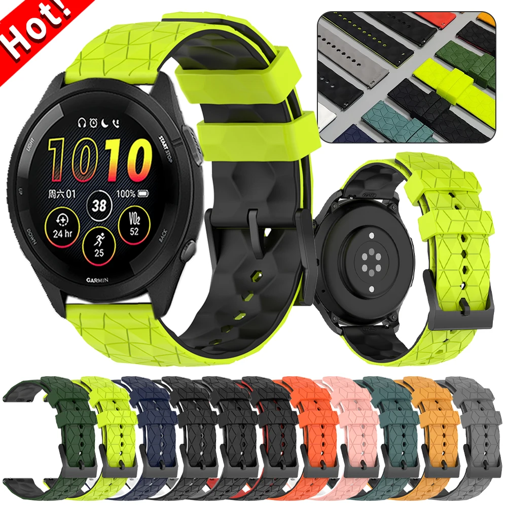 Für Garmin Forerunner 265 Uhrenarmband Für Garmin D2 Air X15/Venu 4 45mm/Forerunner 255 570 47mm Sport-Armband 22mm Silikonband