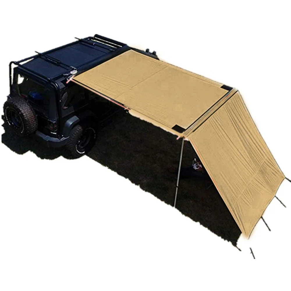 

DANCHEL OUTDOOR 2.5*2m Car Side SUV Awning with 2*2.5m side wall front extension wall car roof top tent