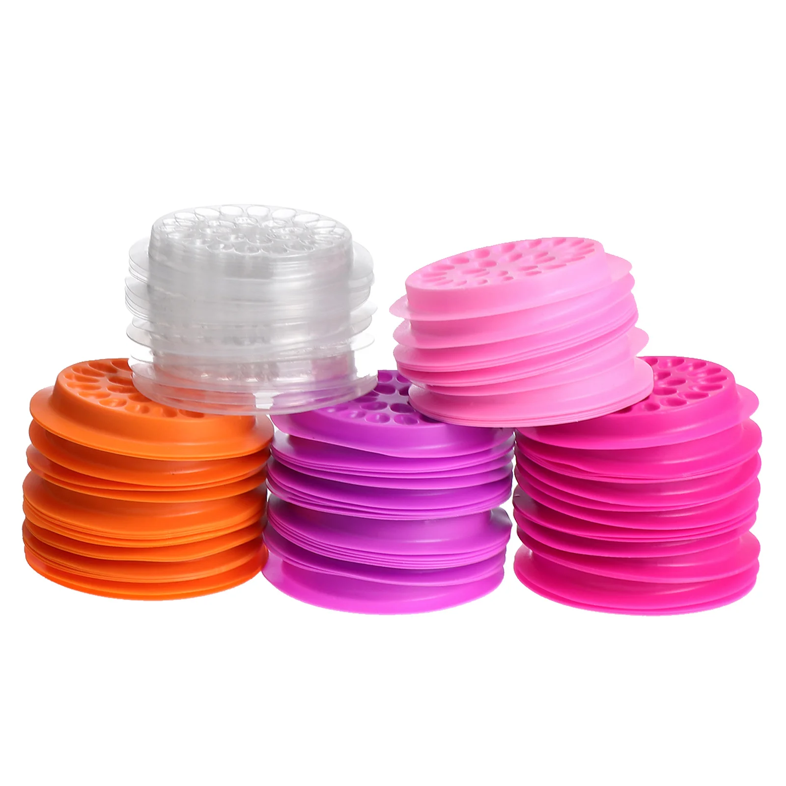 Porte-colle pour Extension de cils, 100 pièces, en forme de fleur, Design créatif, jetable, sûr, pour Salon professionnel, usage domestique