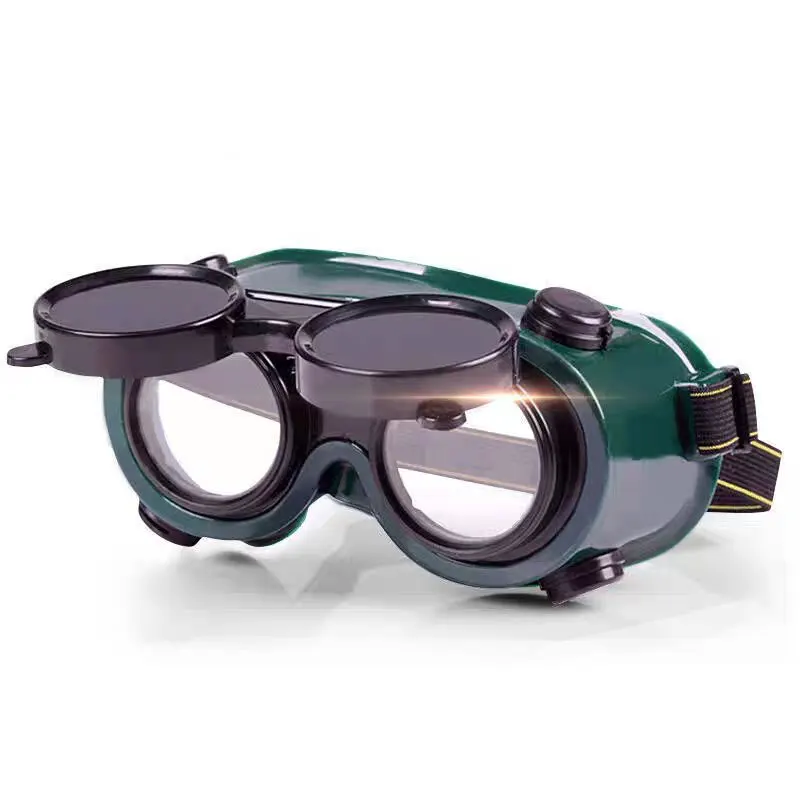 

Welding Glasses Welder Protective Eyepieces Anti-puncture Anti-strong Light Flip Cover Dual-purpose Transparent Waterproof Glass