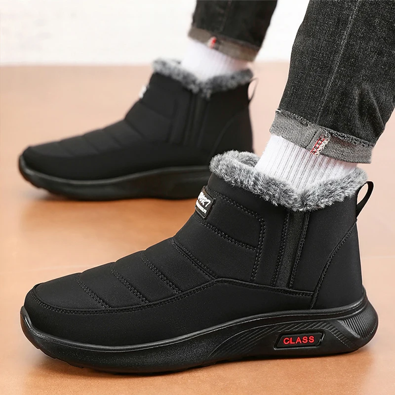 Boots Woman Snow Keep Warm Women Shoes Slip On Women Booties Solid Platform Ankle Boots Plus Size Botas Mujer Winter Boots Women image 2