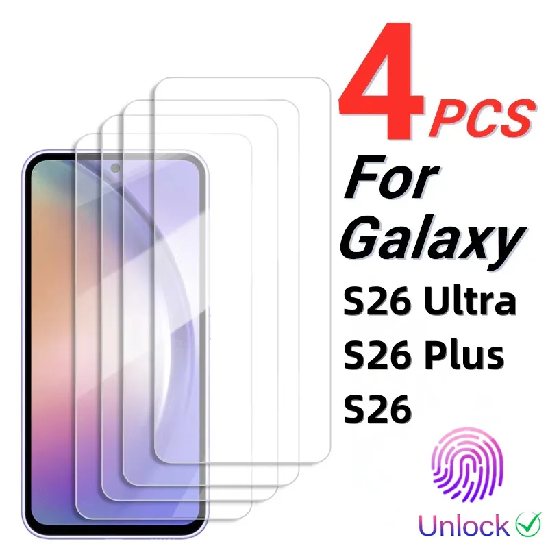 Full Cover Tempered Glass For Samsung Galaxy S26 Ultra Screen Protector For Samsung S25 S24 Ultra S22 S23 S26 Plus Edge HD Glass
