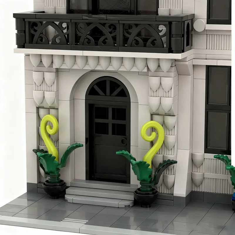 1159개 MOC 파리 스타일 모듈러 스트리트스케이프 1 모델 빌딩 블록 장난감 건축 크리스마스 선물 교육용 브릭 어린이용