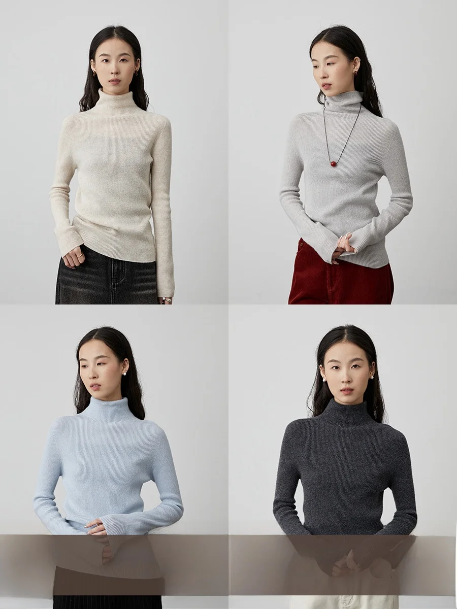 

Caremind Classic High Ne Wool Base irt Sl Series Теплый топ из шести цветов Regular Fit Commute Sle Long Sve Трикотаж