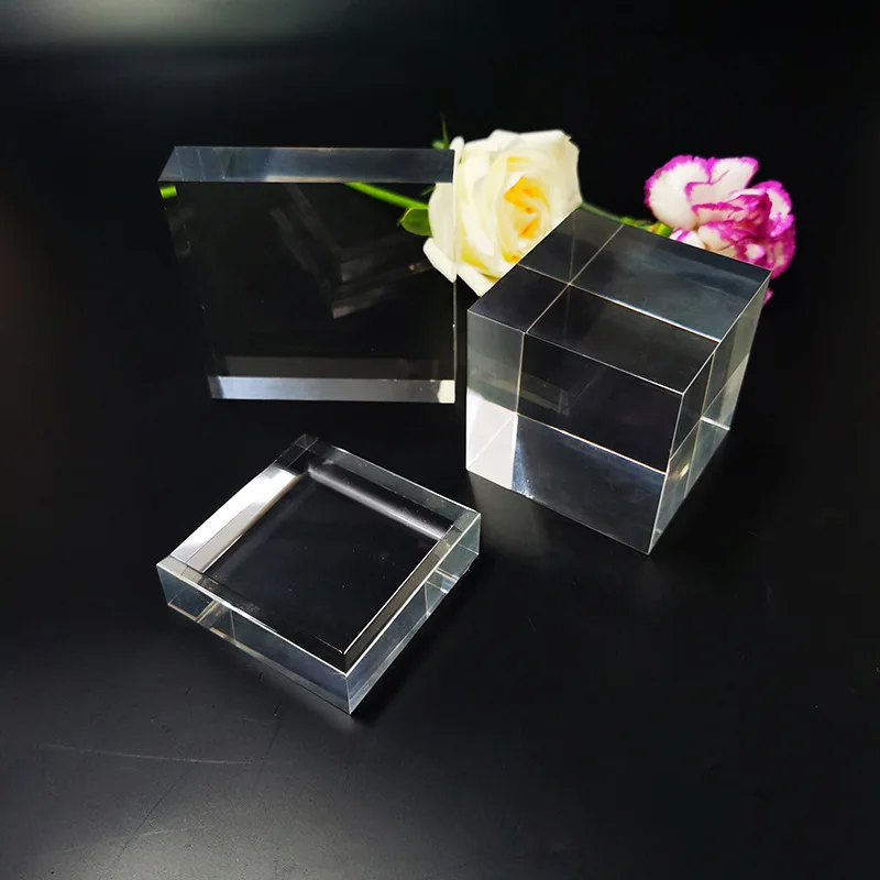 

K9 Crystal Square Crystal Brick White Blank Engraved Crystal Square Transparent Crystal Base Decoration