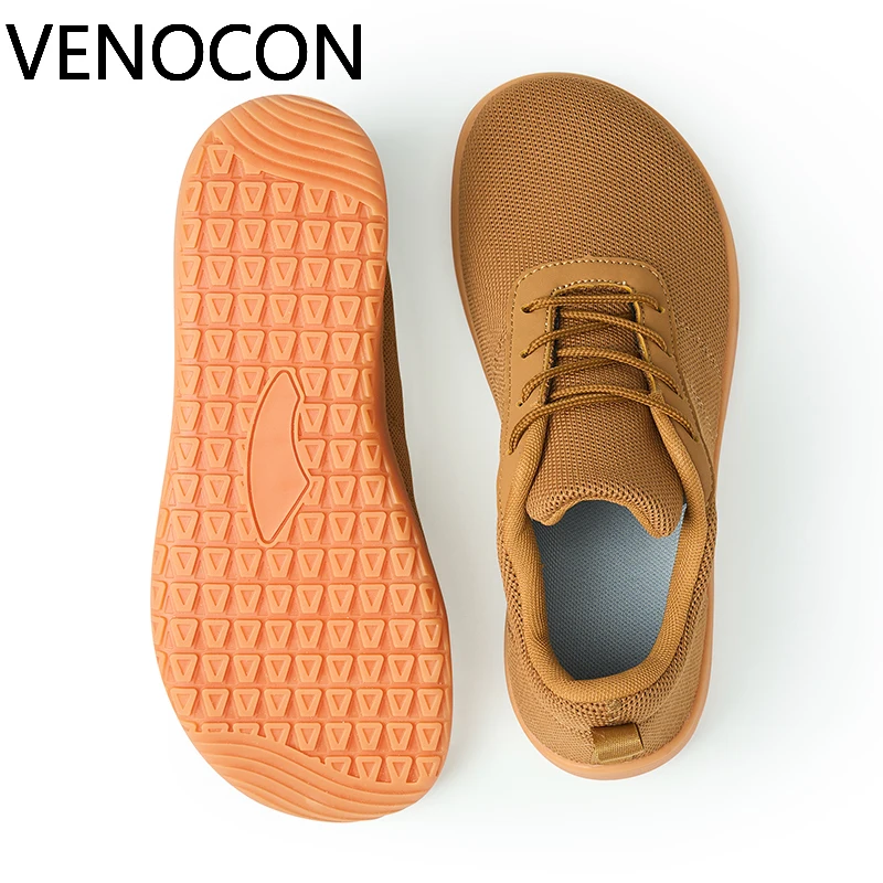 VENOCON Barefoot Knit Upper Ball Extra Wide Nose Feet Toe Box Zero Drop Shoes Minimalist Sneakers Footwear For Man Men Woman