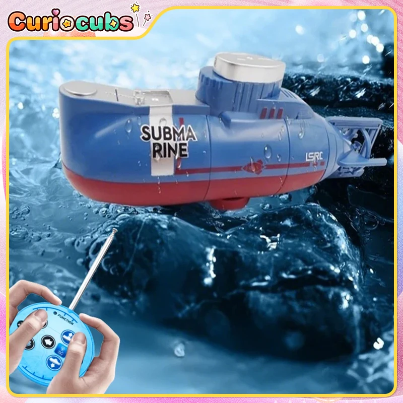 

Mini RC Boat 6CH Remote Control Submarine Radio Control Speedboat Electric Diving Model Outdoor Waterproof Toy Kid Birthday Gift