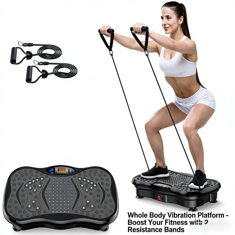 

Вибрационный массажер для всего тела – тренажер-платформа для домашнего фитнеса, массажа жировых отложений и упражнений для талии