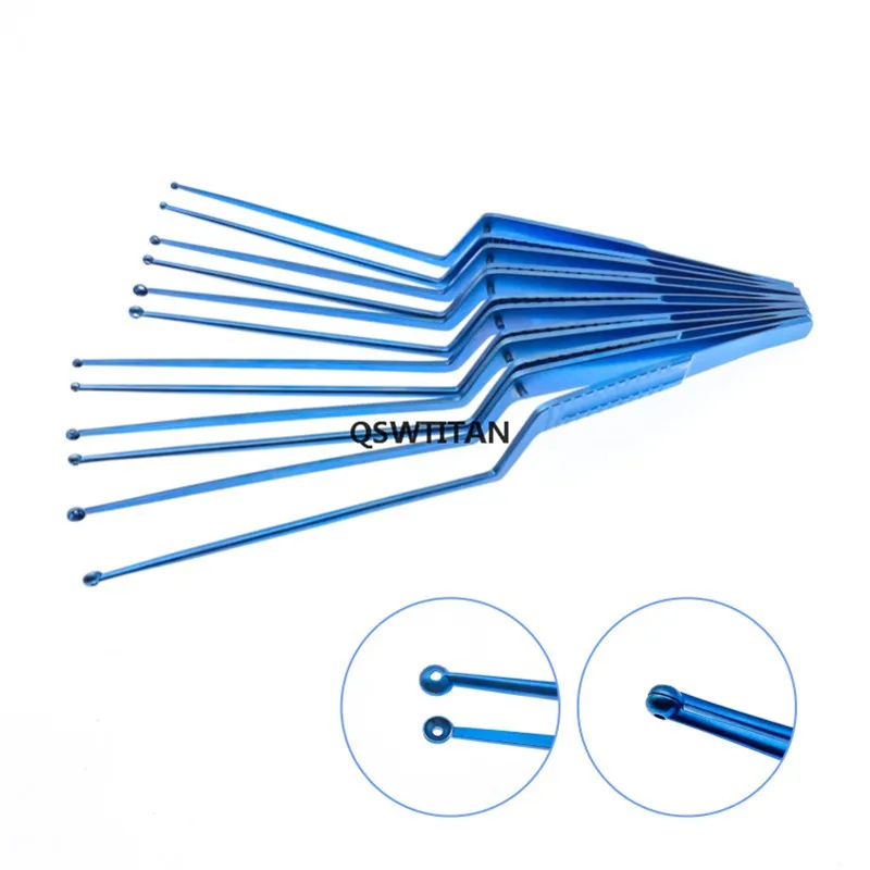 Titanium Tumor Grasping Forceps Ring head Micro Tumor Forceps Neurosurgery Surgery Instruments