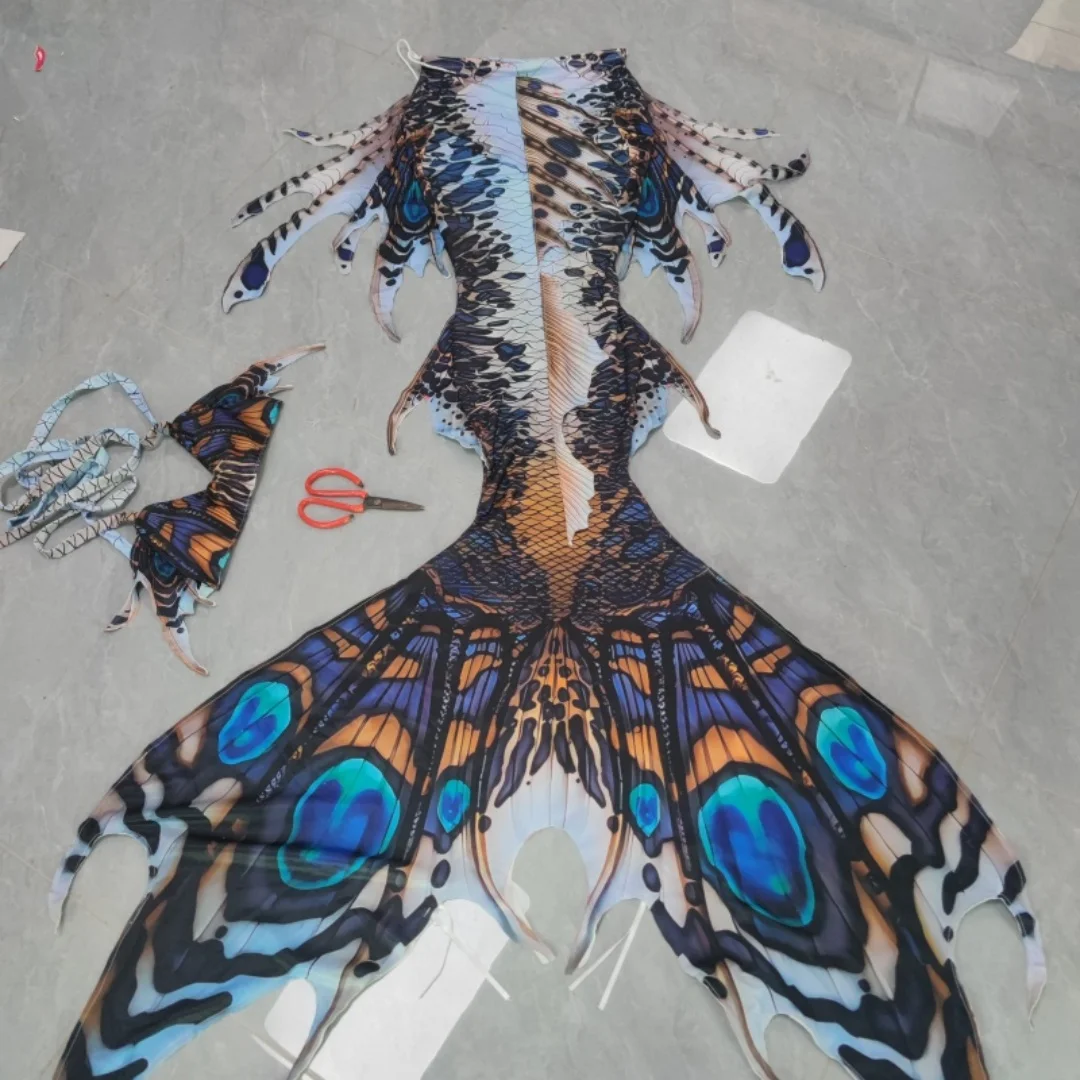 New Original Multi-Color Mermaid Tail Swimsuit, Aquarium Shooting Performance Mermaid, Custom Made
