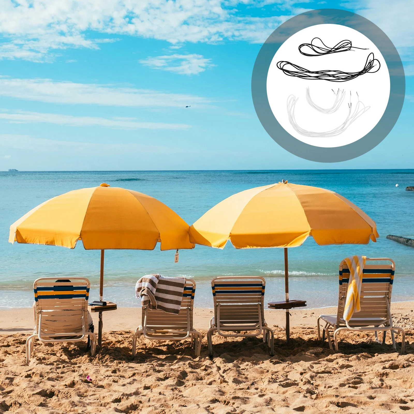 

8Pcs Elastic Cord Replacement Kit Lounge Chair Repair Cord Patio Chair Cable Pull Outdoor Camping Furniture Accessories