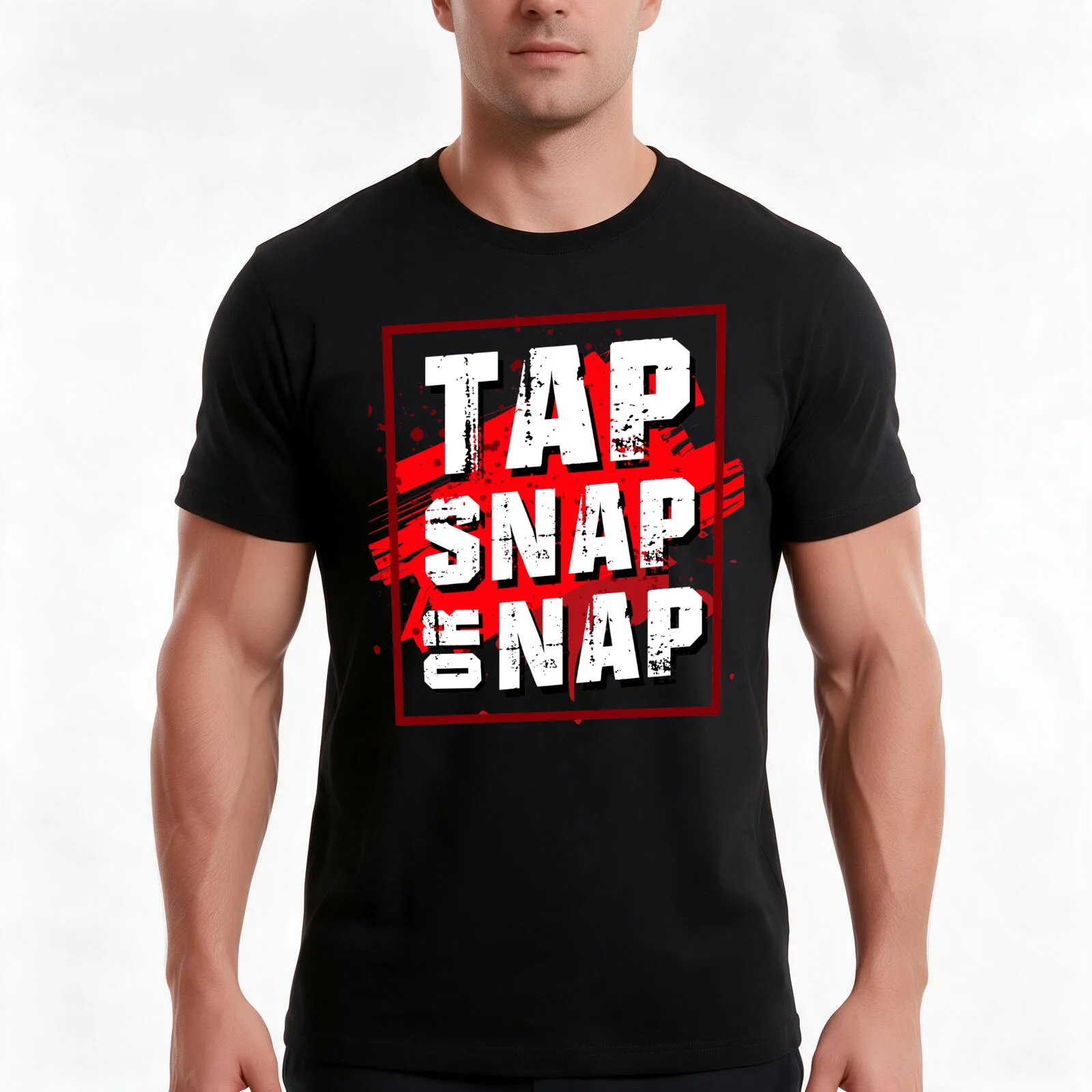 Tap Snap or Nap T-Shirt, Summer Casual Cotton Tee, Oversized Streetwear Tops, Vintage Graphic Print, Loose Fit Short Sleeve