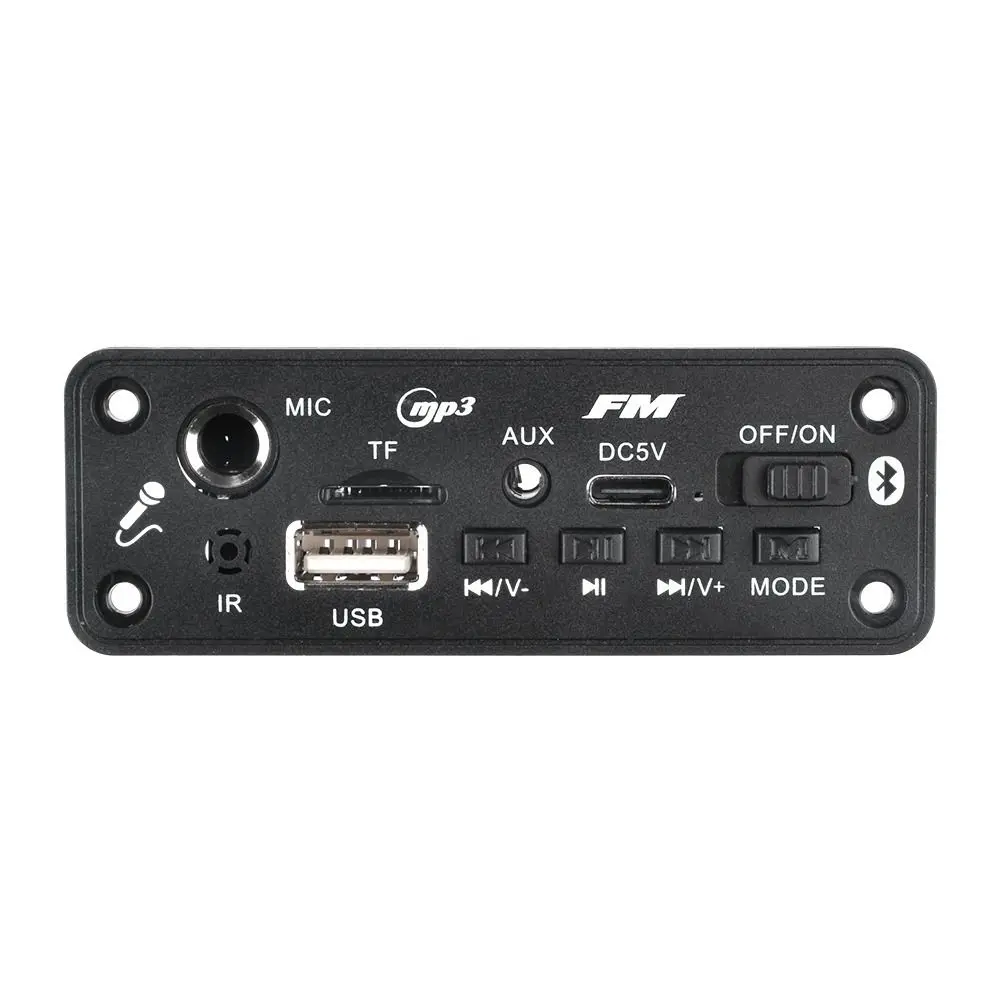 

FM Radio Module Audio Amplified Decoding Module Wireless Bluetooth 5W Handsfree Audio Decoder Board TF Card