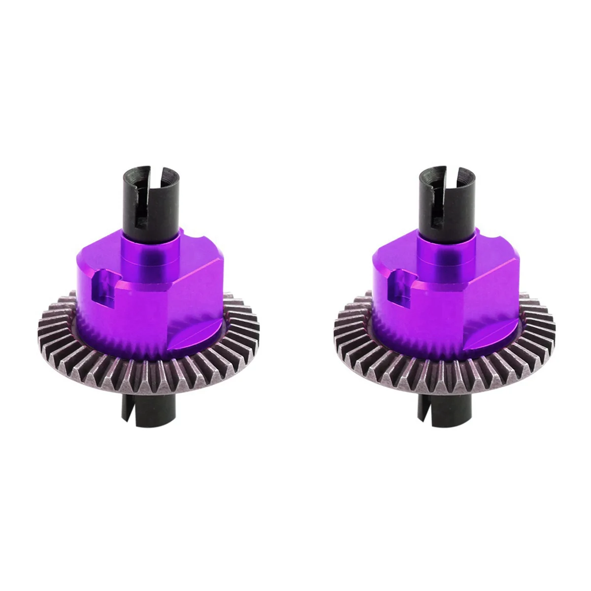 2X All Metal Differential 02024 for 94106 94107 94108 94111 94122 94123 94166 94177 94188 1/10 RC Car Parts,Purple