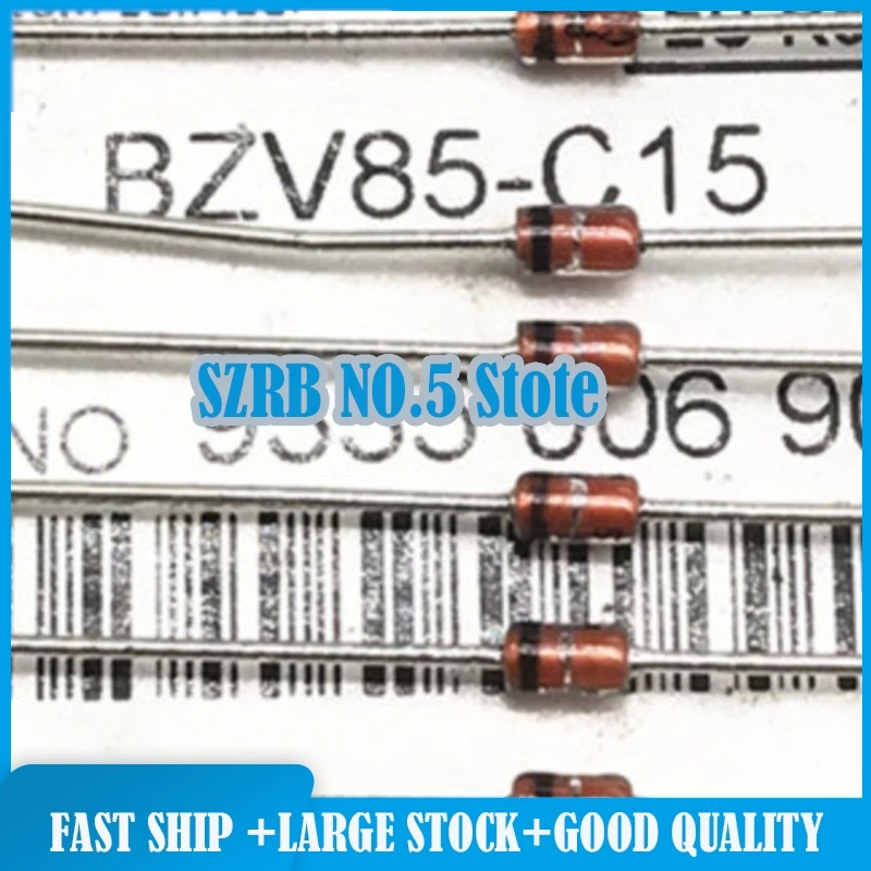 

100pcs/lot BZV85-C15 1N4735A 1N4737A IN4734A DO-41 1N4745A chips Electronic new