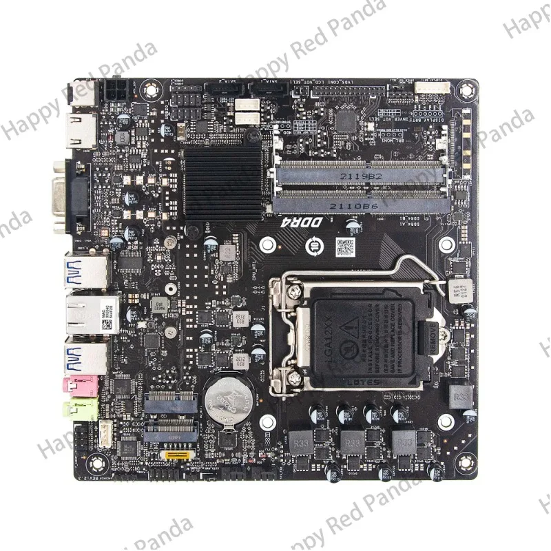 11th generation H510 ultra-thin 17x17 motherboard, industrial control industry small host computer LVDS all-in-one motherboard