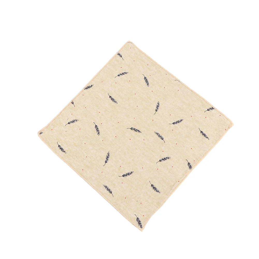 

Fashion Men Western Style Bird Pattern Formal Suit Handmade Gentlemen for Wedding Dress Party Pocket Square Hanky Handkerchief