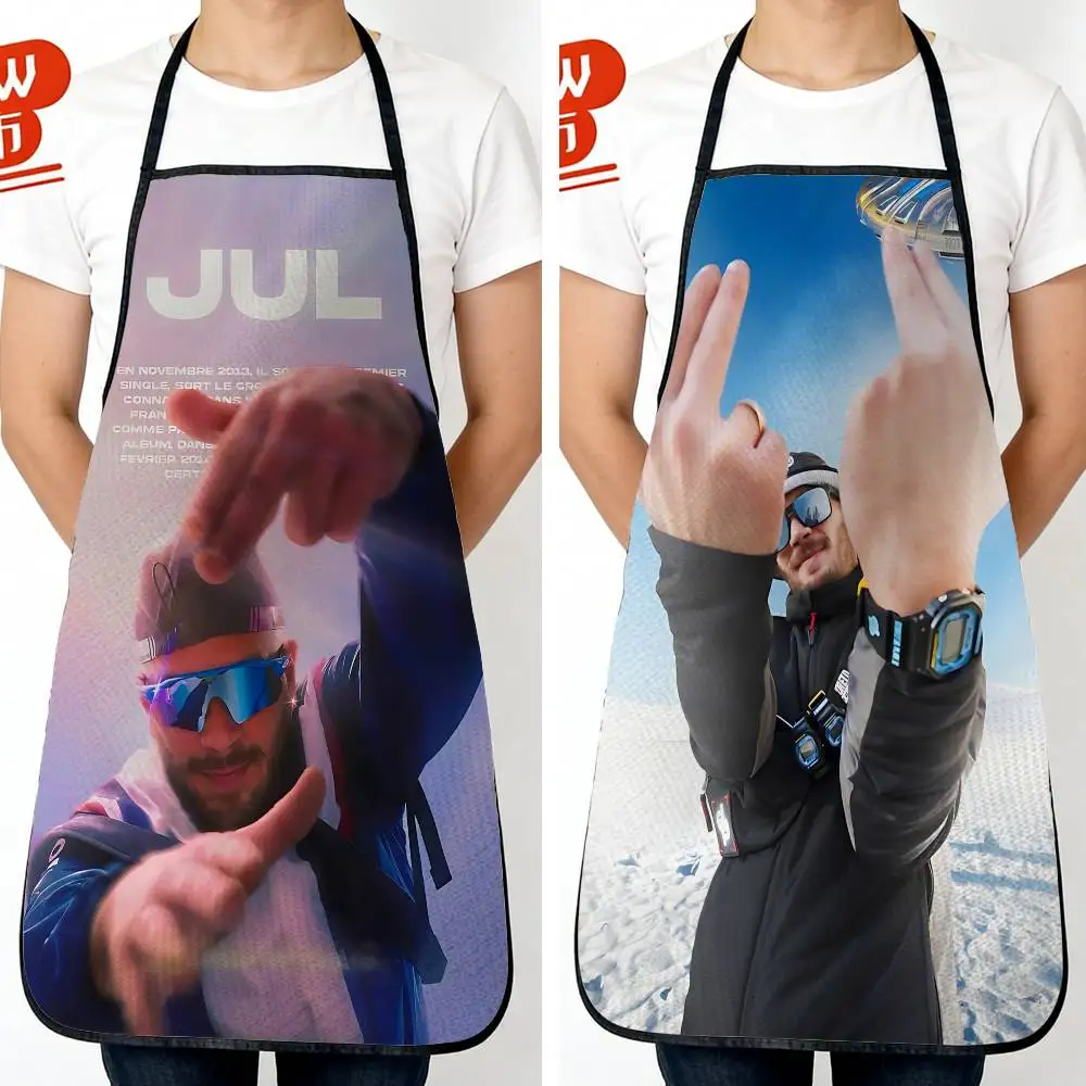 

French cool Jul Rap Long Waterproof & Oil-proof Kitchen Apron, Ideal for Women and Tall Men – Perfect for Cafe, Restaurant