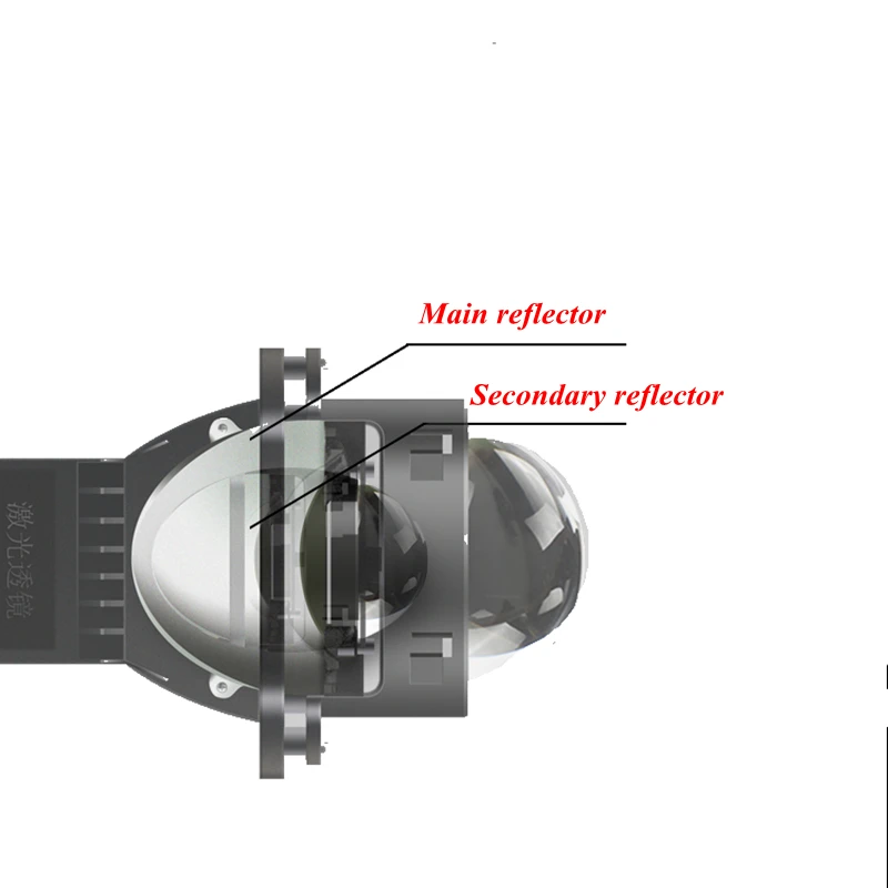LED Dual-light Laser Lens Modification Upgrade Dual-cup Far and Near Beam Integrated Headlights Are Super Bright Fog Projector