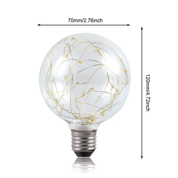 Ampoule LED dégradée, lumière extérieure, fête de mariage, décoration d'intérieur, lampe globe de jardin