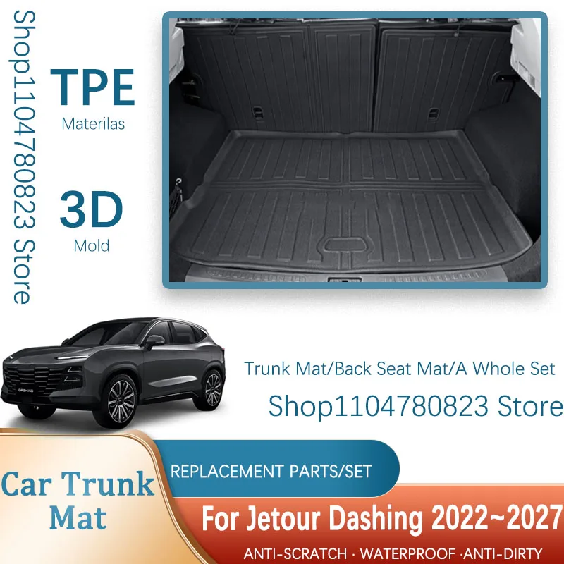 

Car Trunk Mat For Jetour Dashing 2022 2023 2024 2025 2026 2027 Fuel Version Waterproof Pad Cargo Cover Rug Auto Acesssories