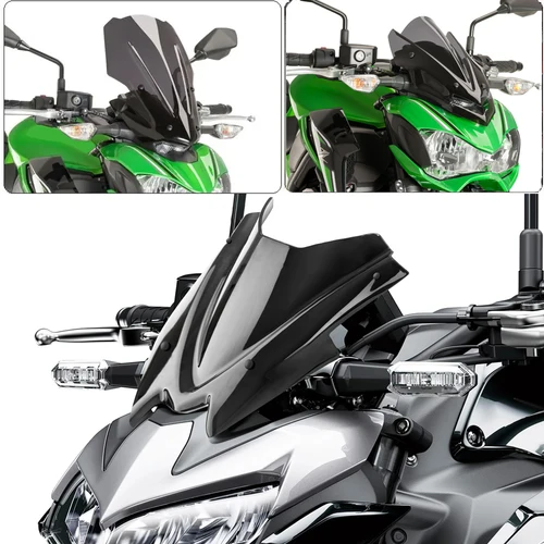 Imagen 2 del producto Deflector de viento para parabrisas de motocicleta Z900, para Kawasaki Z 900 2017 2018 2019 2020 2021 2022 2023 2024 2025 2026