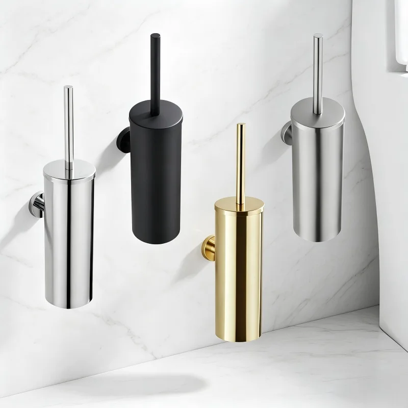 304 stainless steel toilet brush wall mounted bathroom Toilet brush wall mounted toilet cleaning brush bathroom accessories