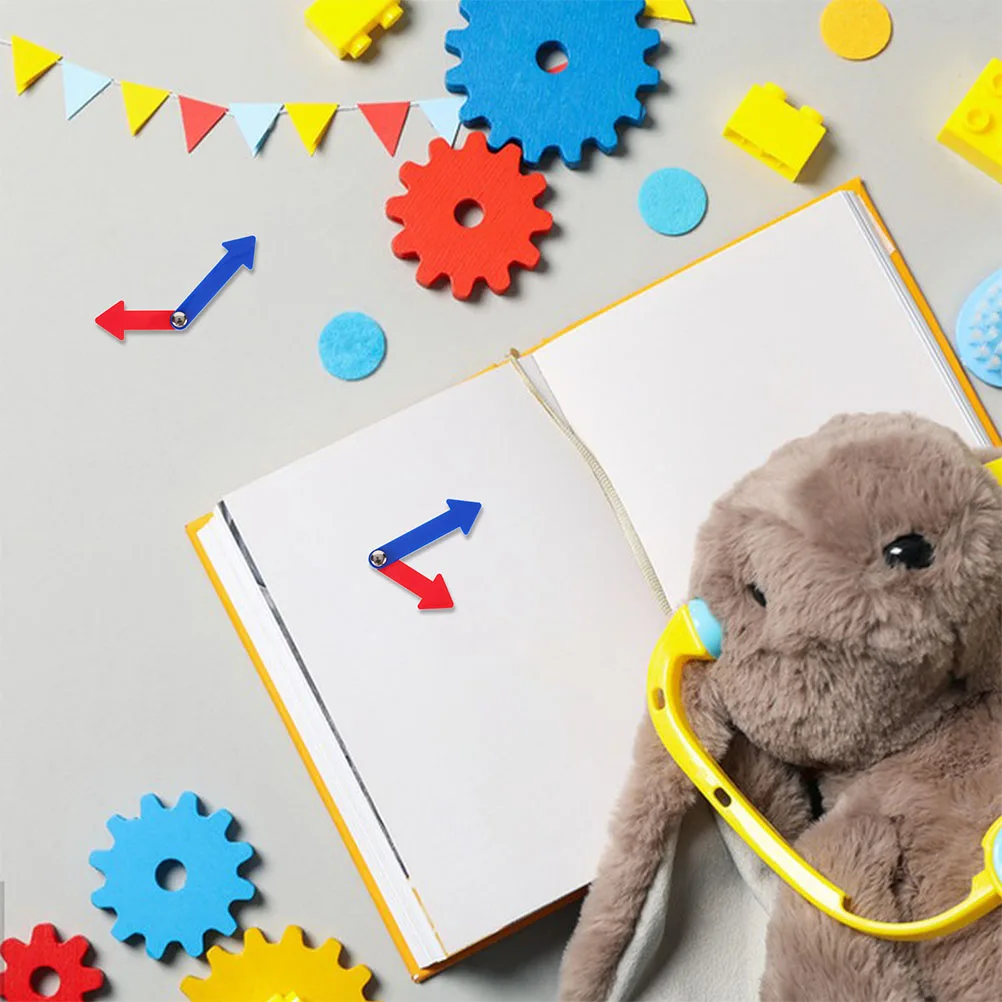 8 Buah Bagian Mainan Jarum Jam Perlengkapan Diy Kit Jarum Edukasi Plastik