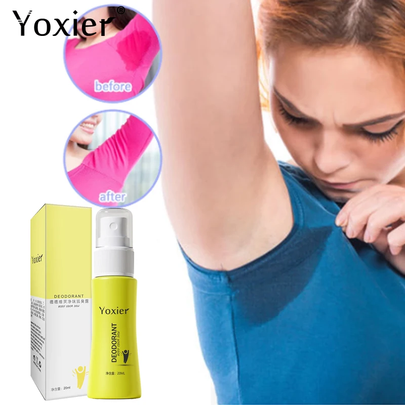 Anti Sweat Spray Deodorizing Dry Armpit Mild Lasting Fragrance Deodorizing Spray Deodorizing Natural Essence Body Care 20ml