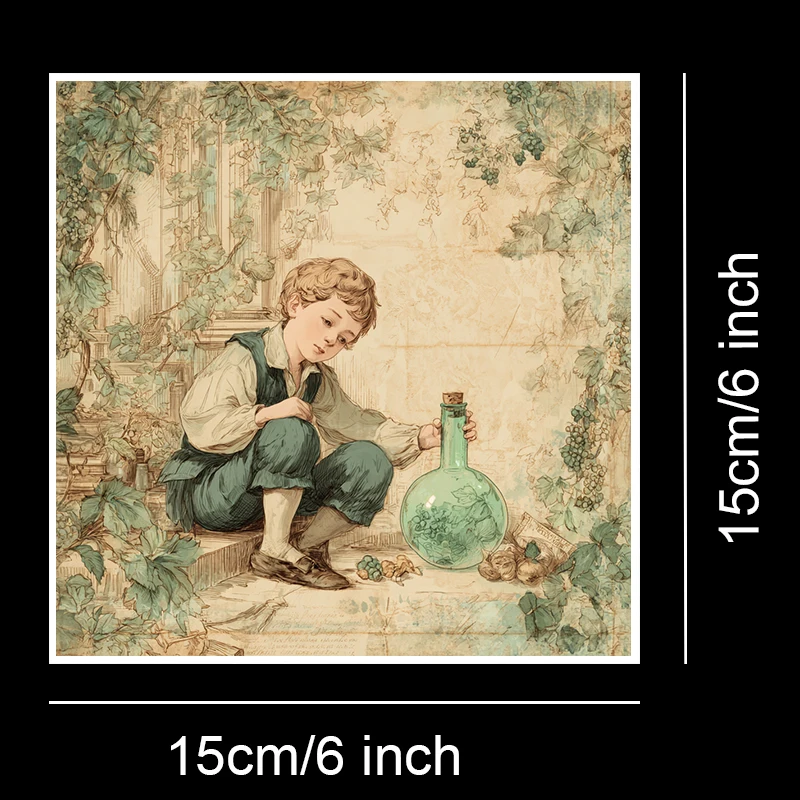 36 vellen 6 "x 6" plakboekpapierpakket: vintage astronomische kaarten voor scrapbooking, origami en hemelse junk journal.