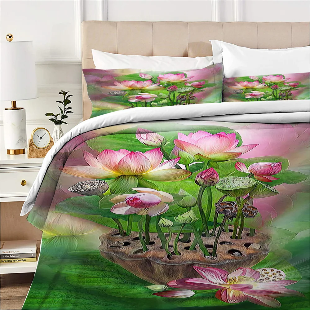 Luxury Comforter Cover 3D Flowers Bedding Set Duvet Cover Child Adult Bedspread