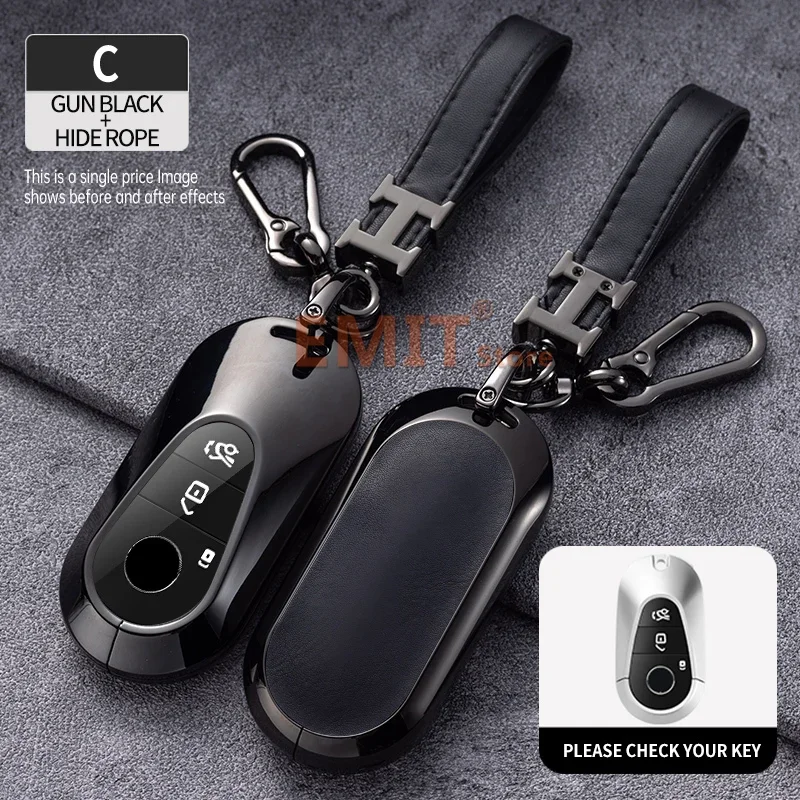 Zinc Alloy Car Key Case Cover Shell for Mercedes Benz C S Class W206 W223 W206 S350L S400L S500L C260 C300 S400 S450 S500