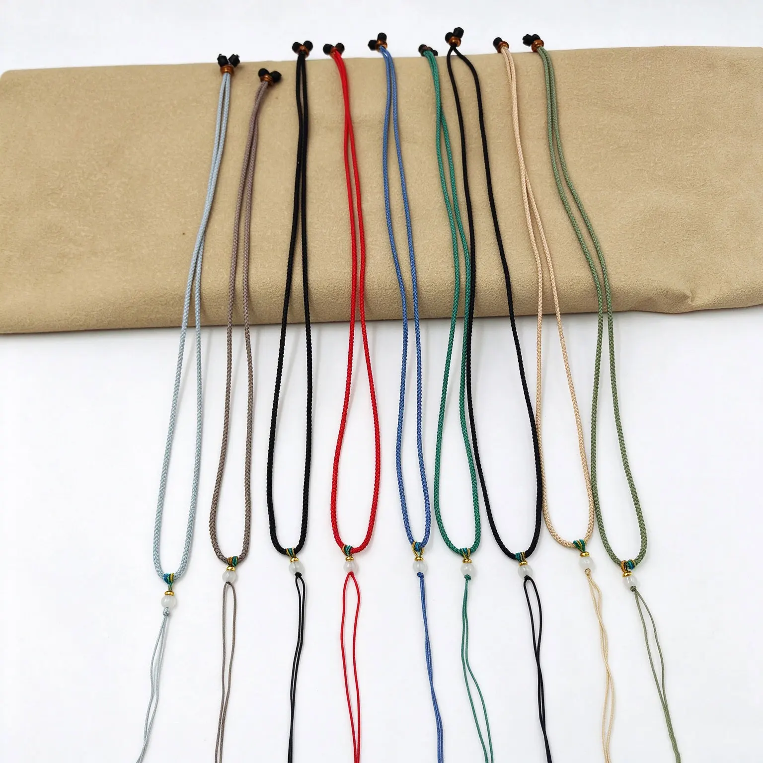 Adjustable Spiral Rope High-End pineapple Rope Colored Thread Imitation Agate Rope Lanyard Rope Wear-Resistant Soft Plain Rope