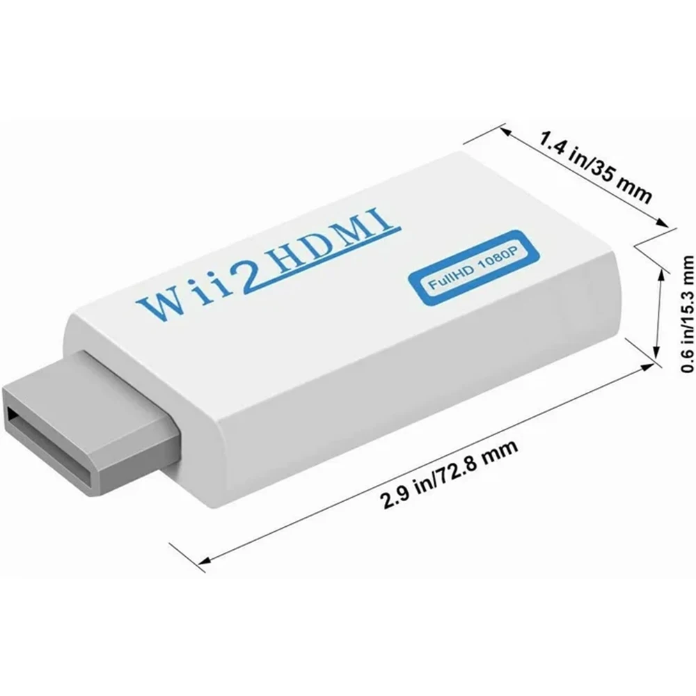 Wii to HDMI Converter, Small but Powerful, Supports 720p or 1080p, HDCP Compliant