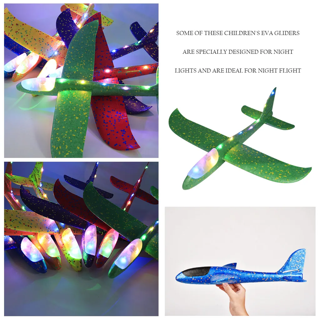 Aircraft Model Hand Throw Flying Glider Planes Foam Aircraft Model EPP Breakout Aircraft Children Party Game Outdoor Toy