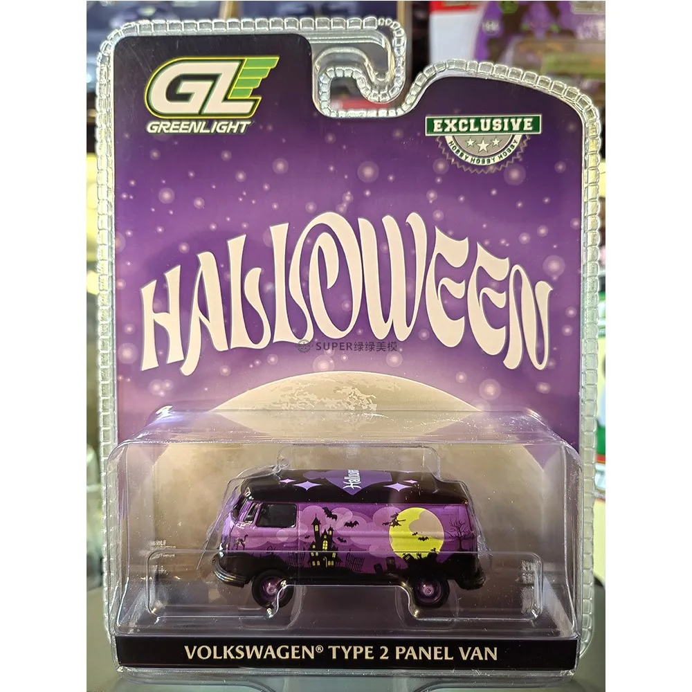 

GreenLight 1:64 Volkswagen TYPE 2 Panel Van - 2023 Halloween Metal Model Car Alloy Car For Children Gift