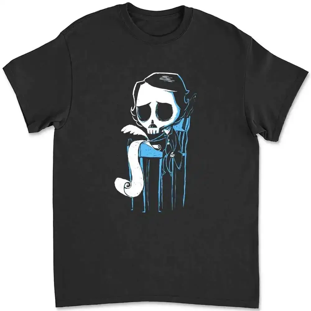 Akumu Ink Lonely Writer Edgar Allan Poe T-shirt 48T8
