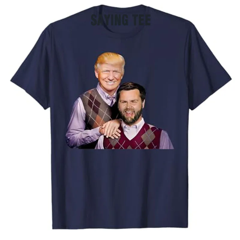 Trump Vance 2024 Brothers Funny Parody Trump J.D. Vance Bros T-Shirt Humor Funny Campaign Graphic Outfit Short Sleeve Saying Tee