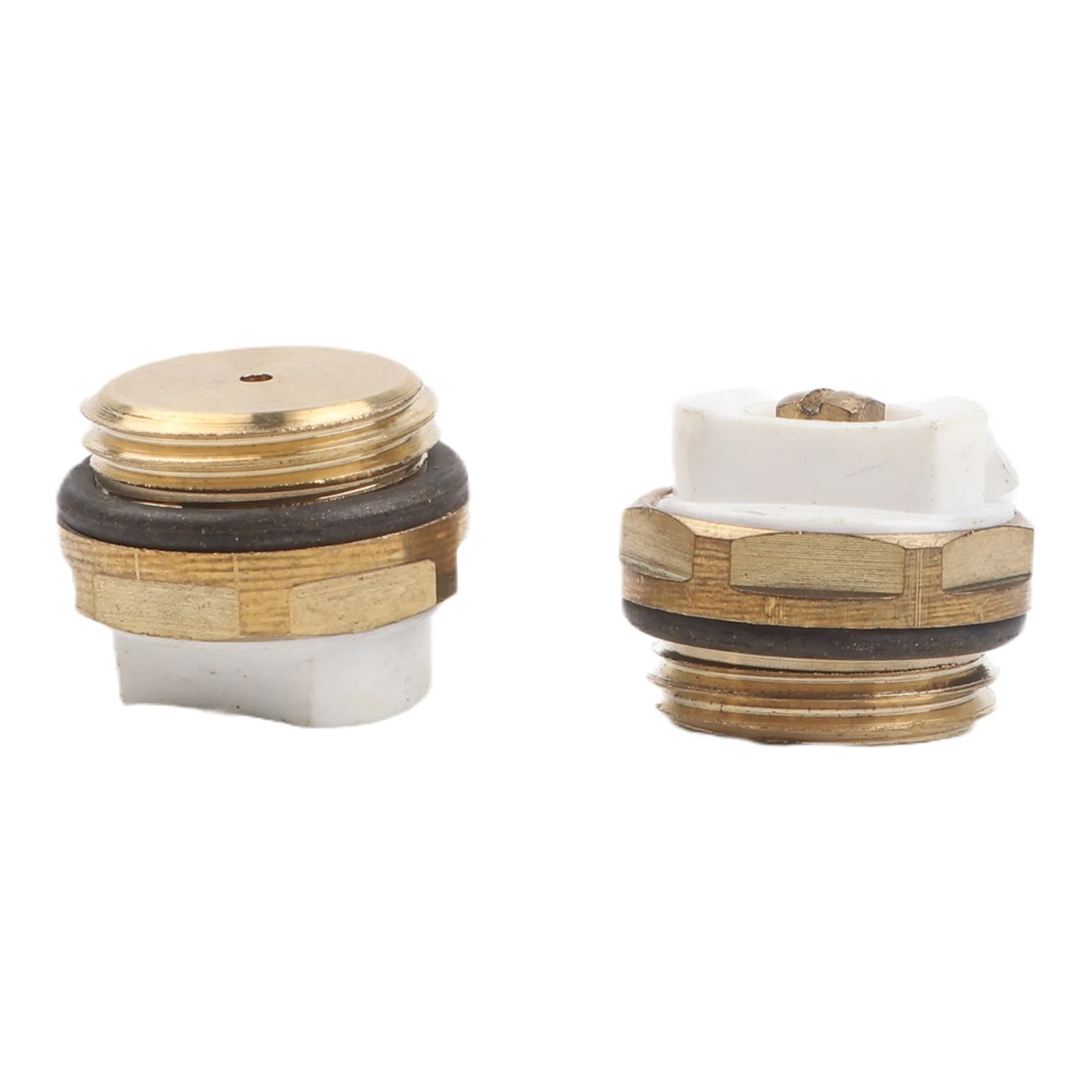 

Set of 6 Radiator Air Release Valves with 12 Inch Brass Heated Drain Valve and Vent Key for Radiator and Water Heating Systems