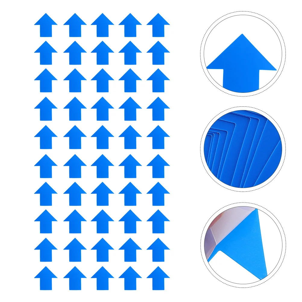 50 قطعة ملصقات أرضية علامة اتجاهية شارات مقاومة للماء للأشعة فوق البنفسجية لسهام توجيه المرور الداخلي والخارجي #1