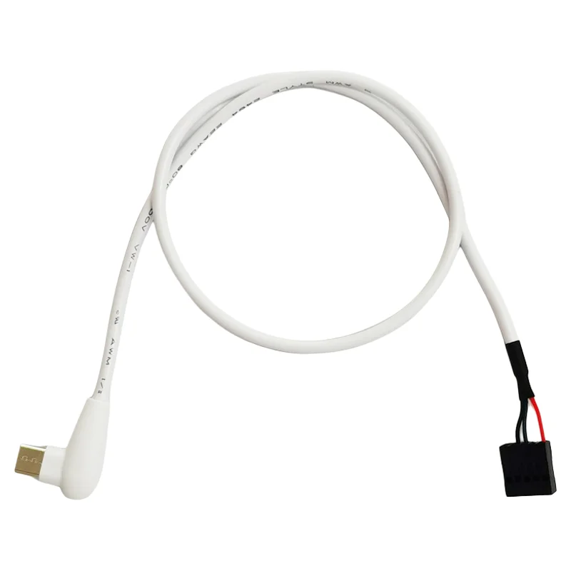 9 Pin Serial Port Dupont Cable Computer Mainboard Subscreen Built-in Chassis Connection Line Type C Bend Data Cable Accessories