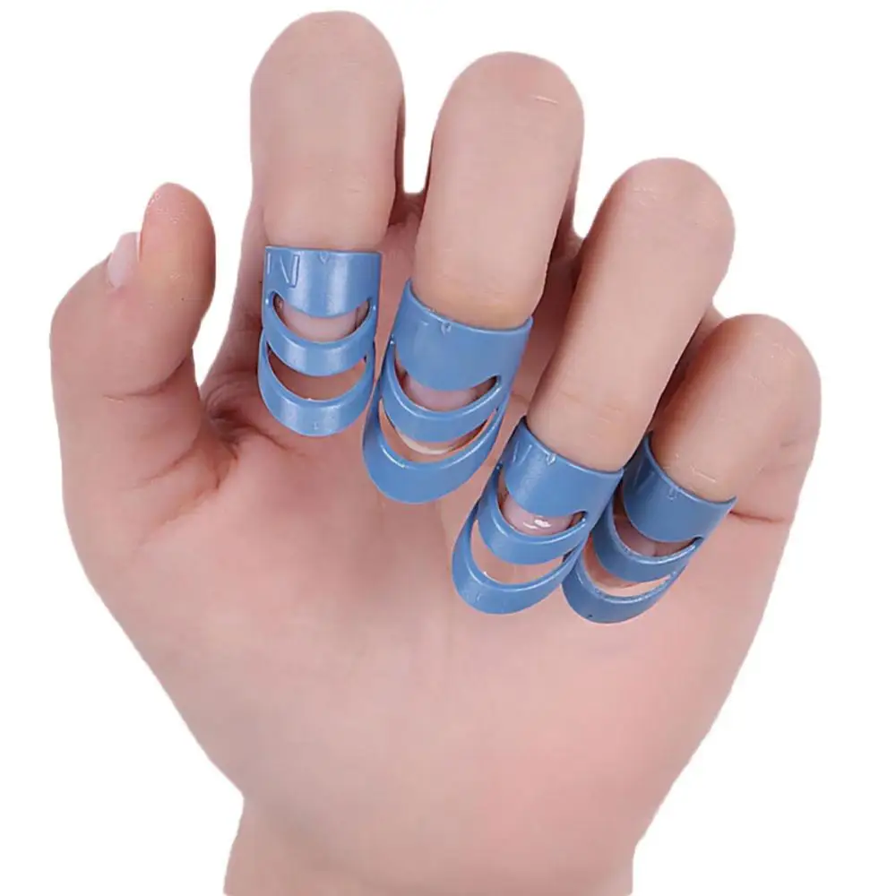 Picks 5Pcs Plastic Fingertip Protectors Guitar Ukulele Thumb Finger Nail Set Fingerguards Thumb Finger Nail Protect Cover